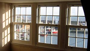 Window View from The Nestings self-catering apartments in Arbroath, Angus on the East Coast of Scotland